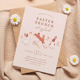 Pasen Brunch en Egg Hunt Kaart
