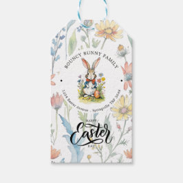 Pasen Brunch en Egg Hunt | Wildflower Bunny Cadeaulabel