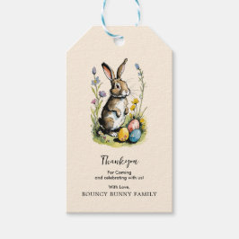 Pasen Brunch en Egg Hunt | Wildflower Bunny Cadeaulabel