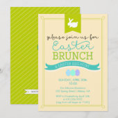 Pasen Brunch & Paasjacht Uitnodiging tot tante (Voorkant / Achterkant)