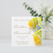 Pasen brunch vierkante 5.25" x 5.25" Uitnodigingen (Staand voorkant)