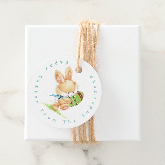 Pasen bundellevering Persoonlijke naam / Feestdage Bedankjes Labels (In situ)