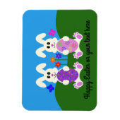 Pasen Bunny #4 Magnet Magneet (Verticaal)