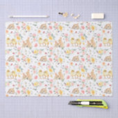 Pasen Bunny Chicks Spring Floral Tissuepapier (Craft)