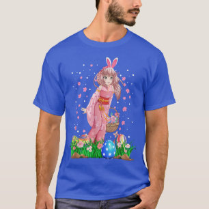 Pasen Bunny Ears Kawaii Japans Anime Manga Teen T-shirt