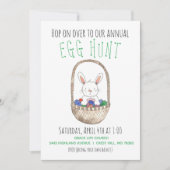 Pasen Bunny Egg Hunt Kaart (Voorkant)