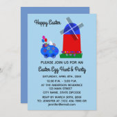 Pasen Bunny Egg Kaart #4-2 Uitnodiging (Voorkant / Achterkant)