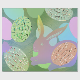 Pasen Bunny Eggs Cadeaupapier