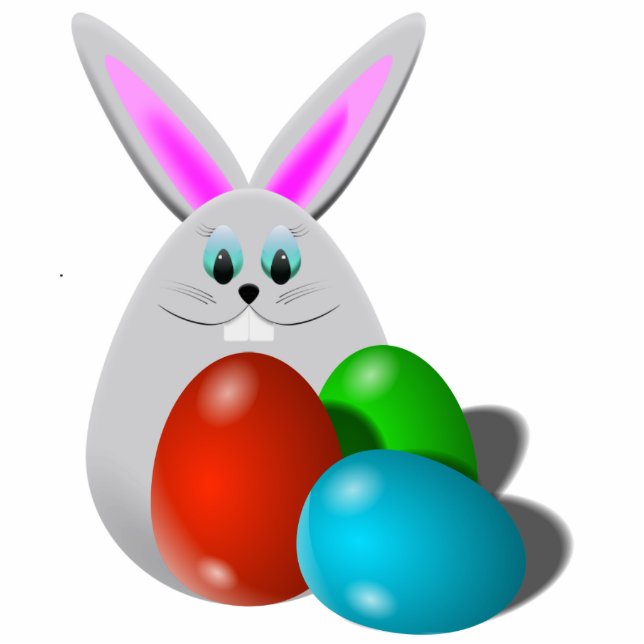 Pasen Bunny Eggs Fotobeeldje Magneet (Voorkant)