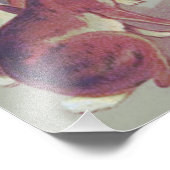 Pasen Bunny Gramophone Phonograph Foto Afdruk (Hoek)