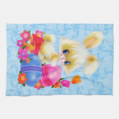 Pasen Bunny-handdoek Theedoek (Horizontaal)