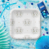 Pasen Bunny II Papieren Bordje (Feest)