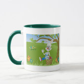Pasen Bunny met eieren Mok (Links)