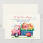 Pasen Bunny onderweg Kaart (Voorkant / Achterkant)