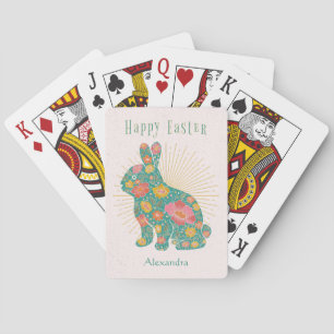 Pasen Bunny Pastel  - Gepersonaliseerd Pokerkaarten
