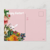 Pasen  Bunny Rabbit Figurines Funny Feestdagenkaart (Achterkant)