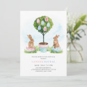 Pasen Bunny Rabbits Spring Baby Kaart (Staand voorkant)