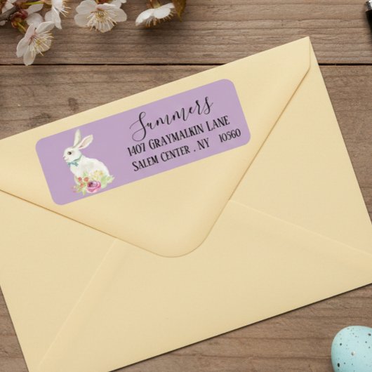 Pasen Bunny Script-adres Etiket