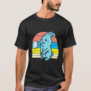 Pasen Bunny Spelen Volleyball Retro Sports Mannen T-shirt