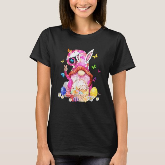 Pasen Bunny Spring Gnome Easter Egg Hunting and B T-shirt (Voorkant)
