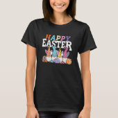 Pasen Bunny Spring Gnome Easter Egg Hunting T-shirt (Voorkant)