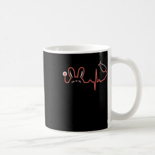 Pasen Bunny Stethoscoop Zurse Doctor Rabbit Scrub Koffiemok