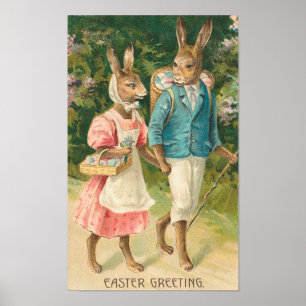 Pasen Bunny Sweethearts Poster