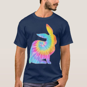 Pasen Bunny Tie Dye Retro Egg Hunt T-shirt