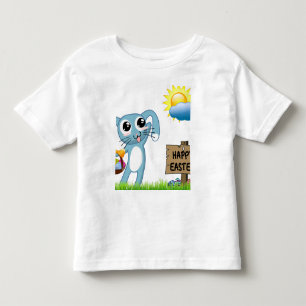 Pasen Bunny wenst een gelukkige Pasen Kinder Shirts