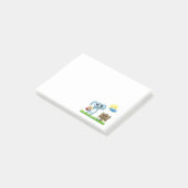 Pasen Bunny wenst een gelukkige Pasen Post-it® Notes (Schuin)