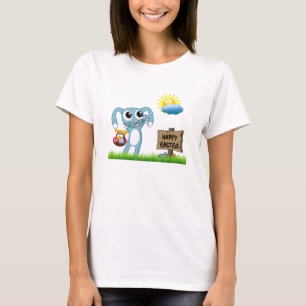 Pasen Bunny wenst een gelukkige Pasen T-shirt