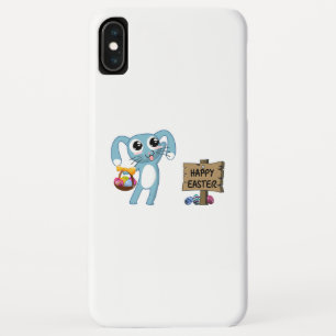 Pasen Bunny wenst Happy Pasen iPhone XS Max Hoesje