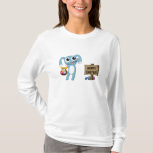 Pasen Bunny wenst Happy Pasen T-shirt