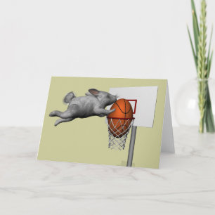 Pasen Bunny's perfecte slam-dunk Feestdagen Kaart