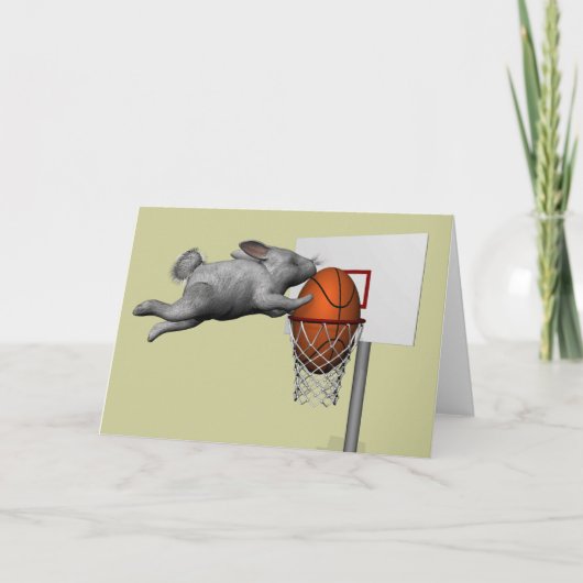 Pasen Bunny's perfecte slam-dunk Feestdagen Kaart (Voorkant)