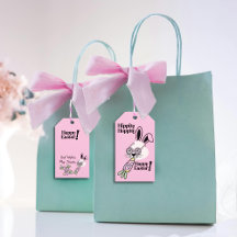 Pasen Cadeaubijsluiter Retro Flower Power Konijn