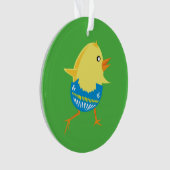Pasen Chick aangepaste ornament (voorkant)