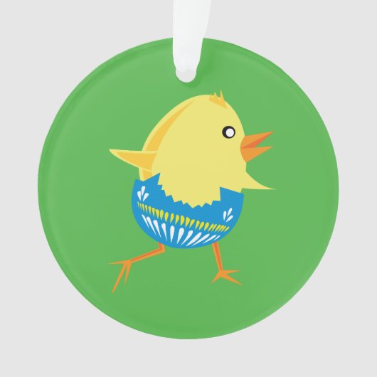 Pasen Chick aangepaste ornament (voorkant)