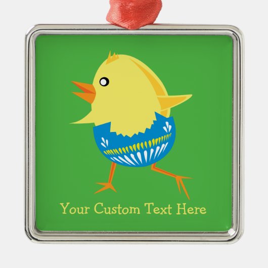 Pasen Chick aangepaste ornament (Voorkant)