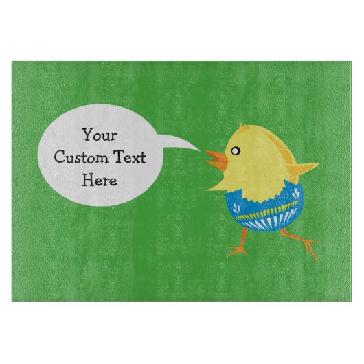 Pasen Chick aangepaste snijplank (Voorkant)