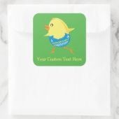 Pasen Chick aangepaste stickers (Tas)