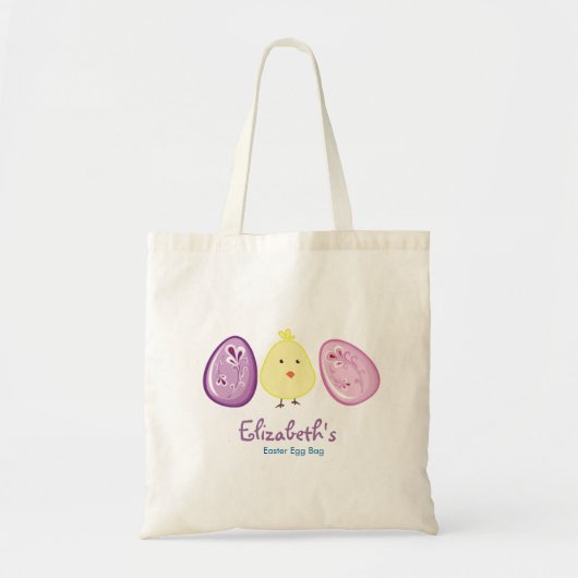 Pasen Chick Egg Hunt Bag Tote Bag (Voorkant)