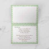 Pasen Chick en Bloemen Feestdagen Kaart (Binnen)