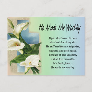 Pasen Christelijk dat hij me verergerde Feestdagenkaart