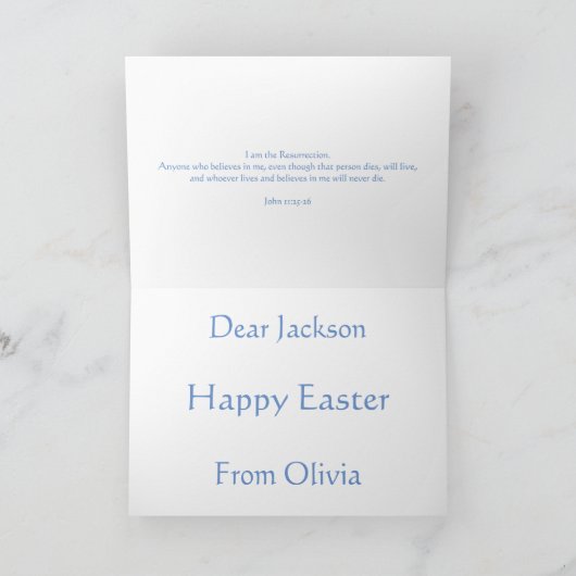 Pasen Christelijk dat hij onbeschoten tomb schilde Kaart (Binnen)