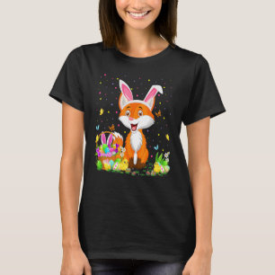 Pasen Coyote Bunny Egg Hunting Coyote Easter Sund T-shirt