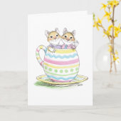 Pasen Cup Paar Kaart (Gele Bloem)