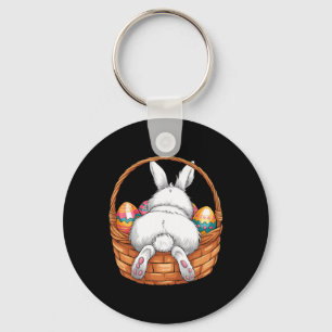 Pasen Cute Bunny Bysket Jacht Chocolade Ei Sleutelhanger
