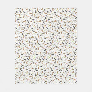 Pasen Dachshund Fleece Deken