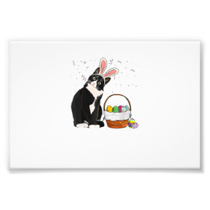 Pasen Dag Kat Konijn Oren Eieren Shirt Mannen Vrou Foto Afdruk